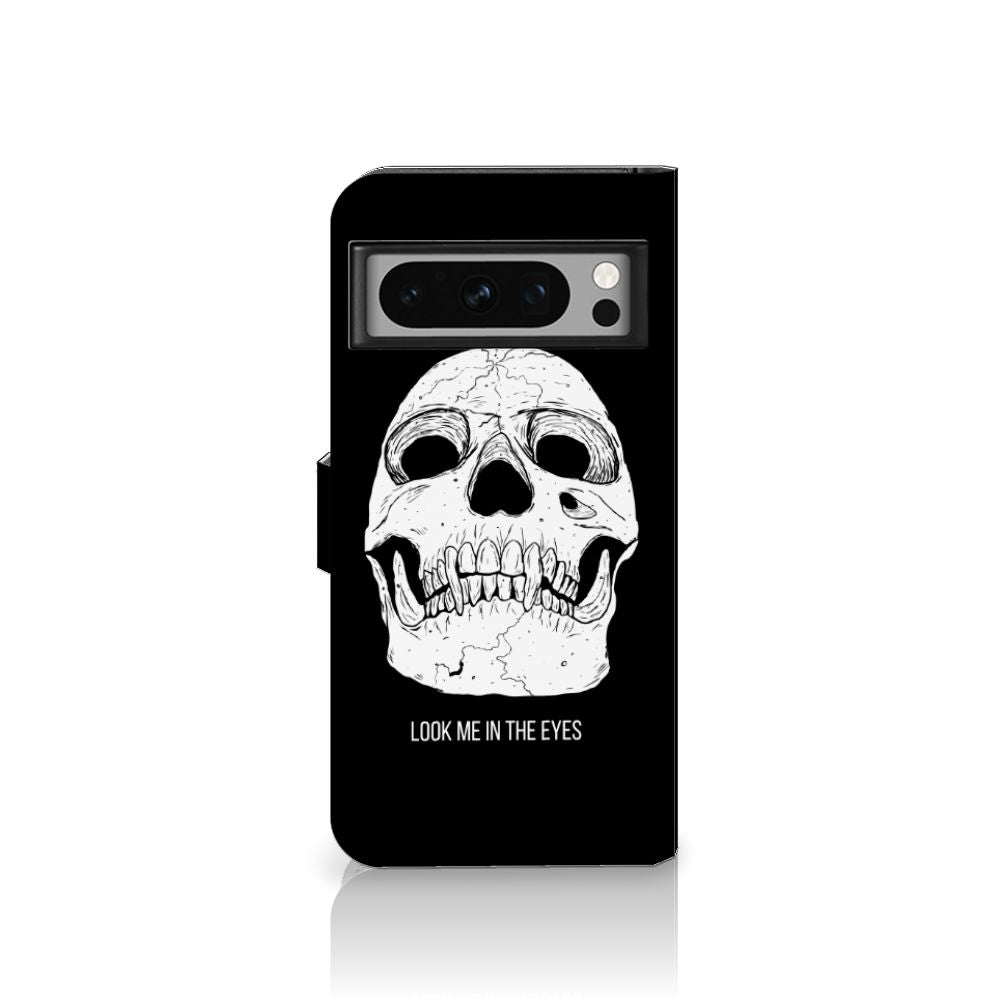 Google Pixel 8 Pro Telefoonhoesje met Naam Skull Eyes voorkant