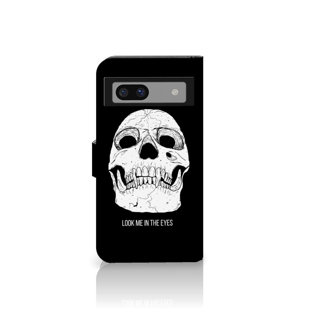 Google Pixel 8A Telefoonhoesje met Naam Skull Eyes voorkant