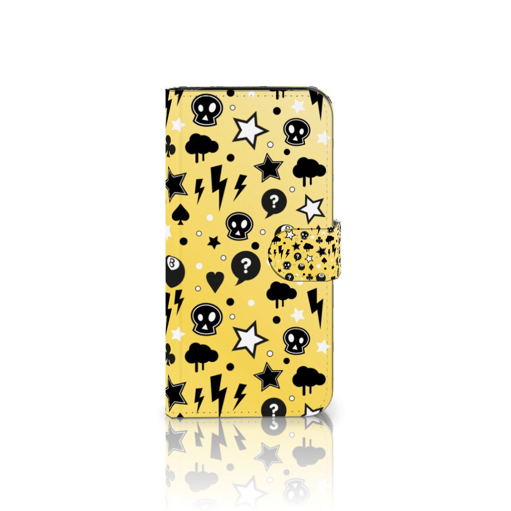 Telefoonhoesje met Naam Google Pixel 9 | 9 Pro Punk Geel voorzijde design punk geel