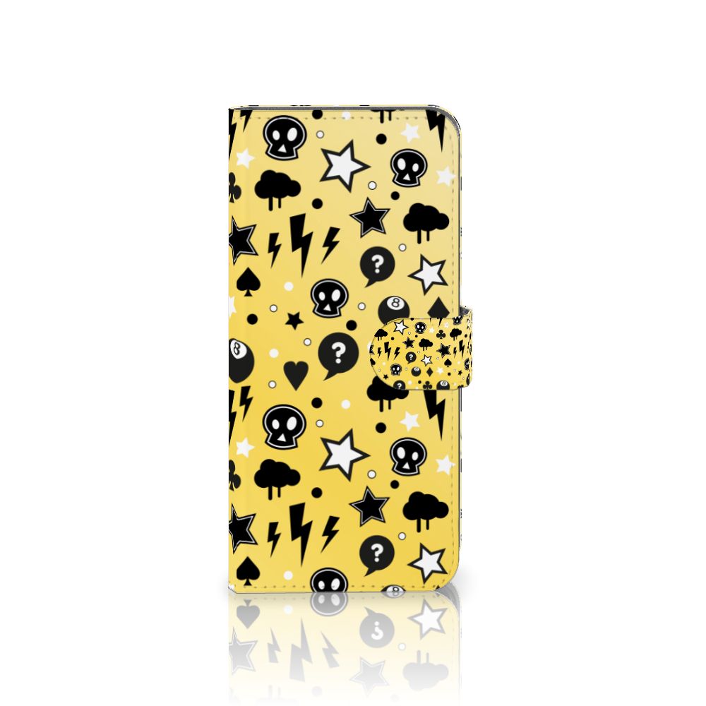 Telefoonhoesje met Naam Nokia C32 Punk Geel punk geel vooraanzicht