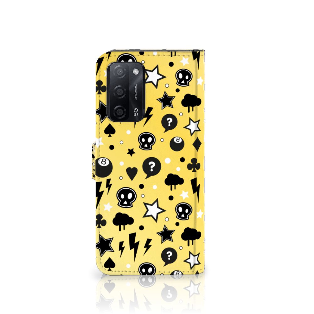 Telefoonhoesje met Naam OPPO A16/A16s/A54s Punk Geel