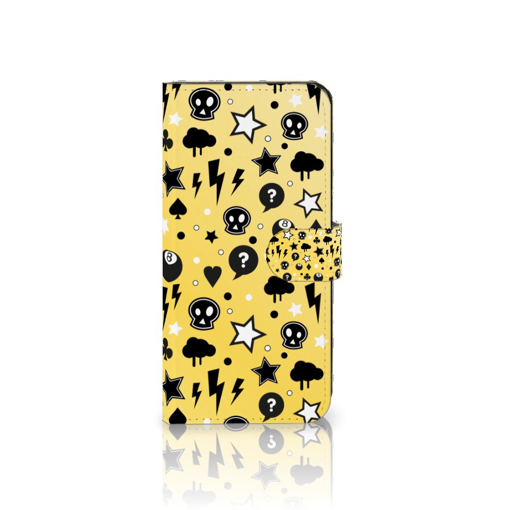 Telefoonhoesje met Naam OPPO Reno8 T 5G Punk Geel design Punk Geel aanzicht