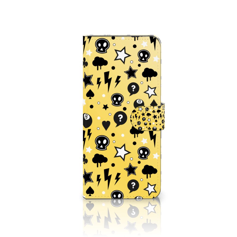 OnePlus 13 Telefoonhoesje met Naam Punk Geel aanzicht