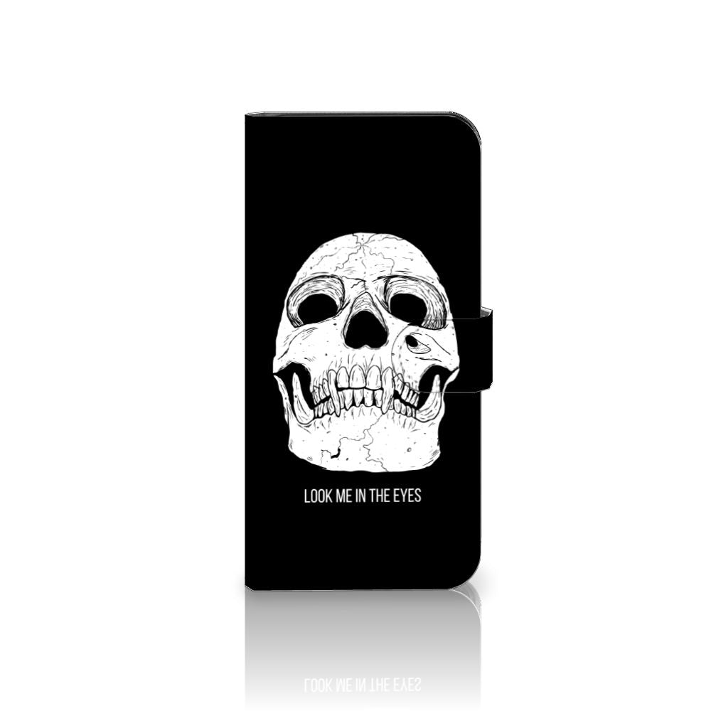 Samsung Galaxy A04e Telefoonhoesje met Naam Skull Eyes voorkant
