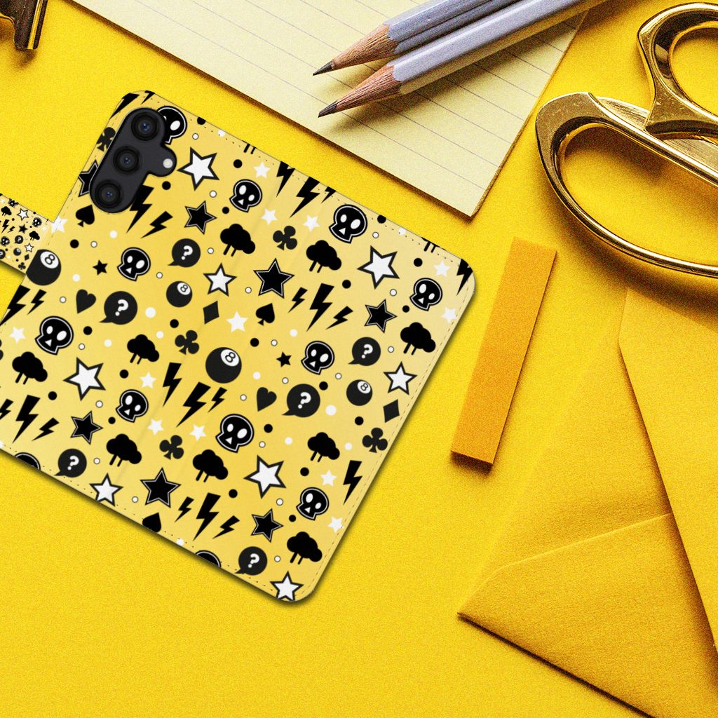 Telefoonhoesje met Naam Samsung Galaxy A15 Punk Geel