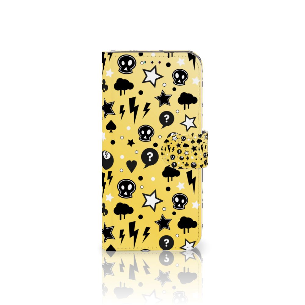 Telefoonhoesje met Naam Samsung Galaxy A40 Punk Geel