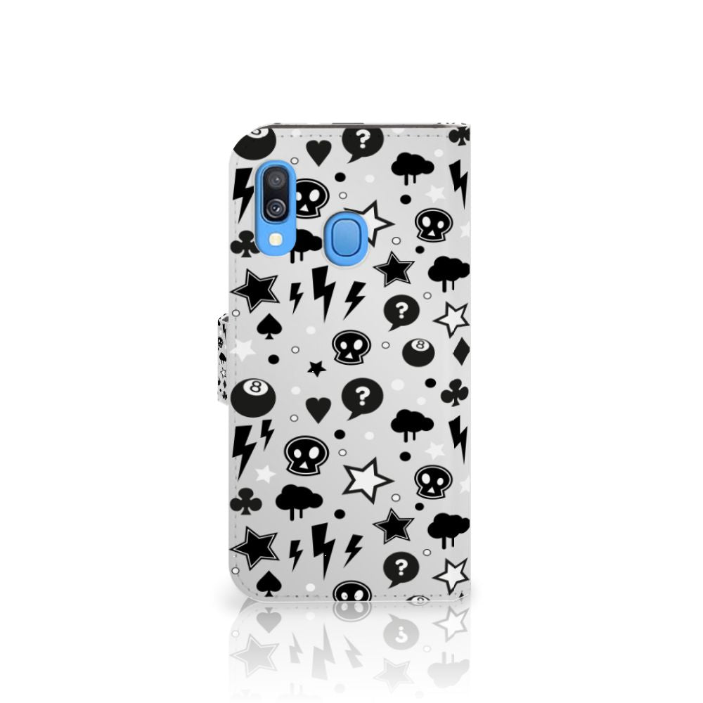 Telefoonhoesje met Naam Samsung Galaxy A40 Silver Punk