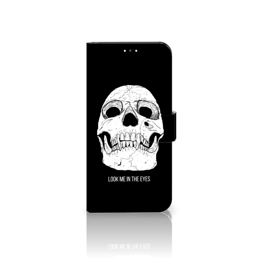 Telefoonhoesje met Naam Samsung Galaxy A54 5G Skull Eyes design Skull Eyes voorkant