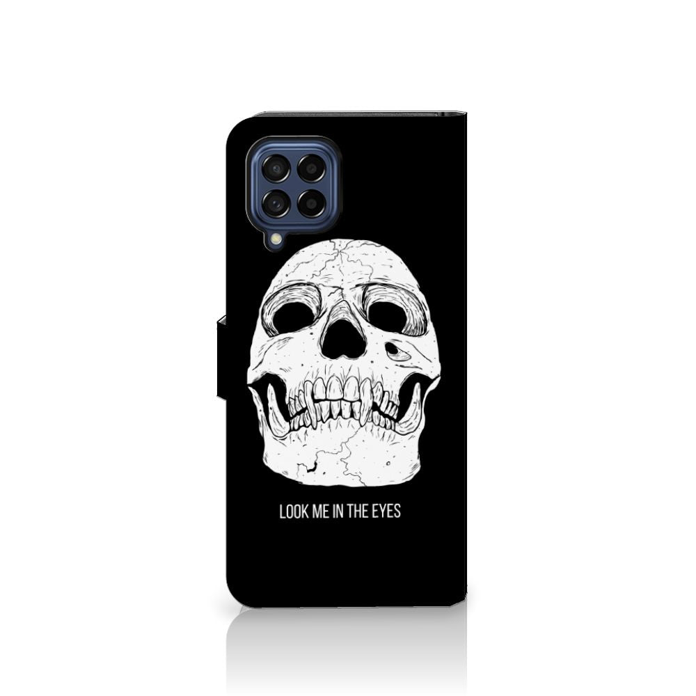Samsung Galaxy M53 Telefoonhoesje met Naam Skull Eyes voorkant