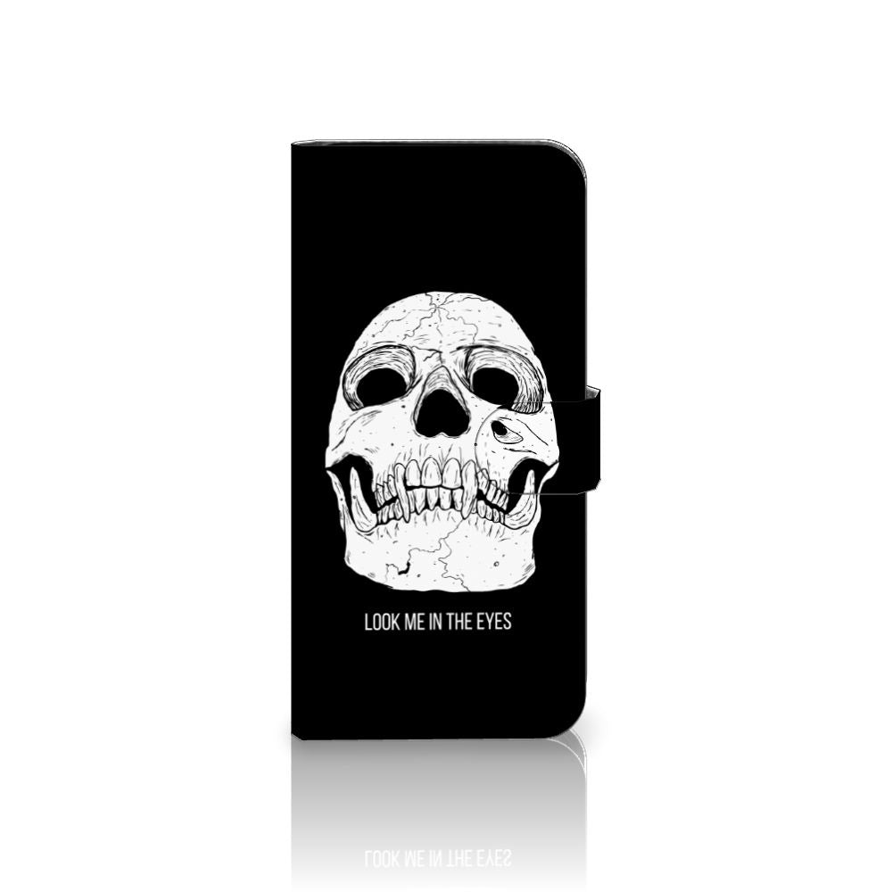 Samsung Galaxy S24 FE Telefoonhoesje met Naam Skull Eyes voorkant