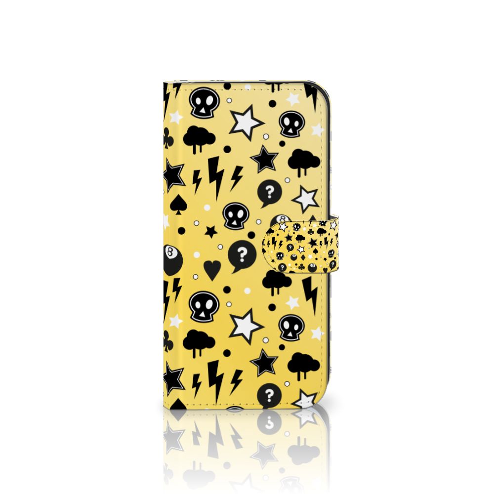 Samsung Galaxy S25 Plus Telefoonhoesje met Naam Punk Geel aanzicht