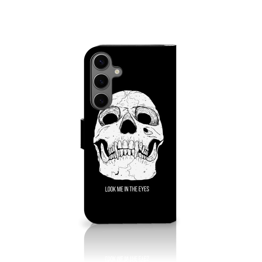 Samsung Galaxy S25 Plus Telefoonhoesje met Naam Skull Eyes voorkant