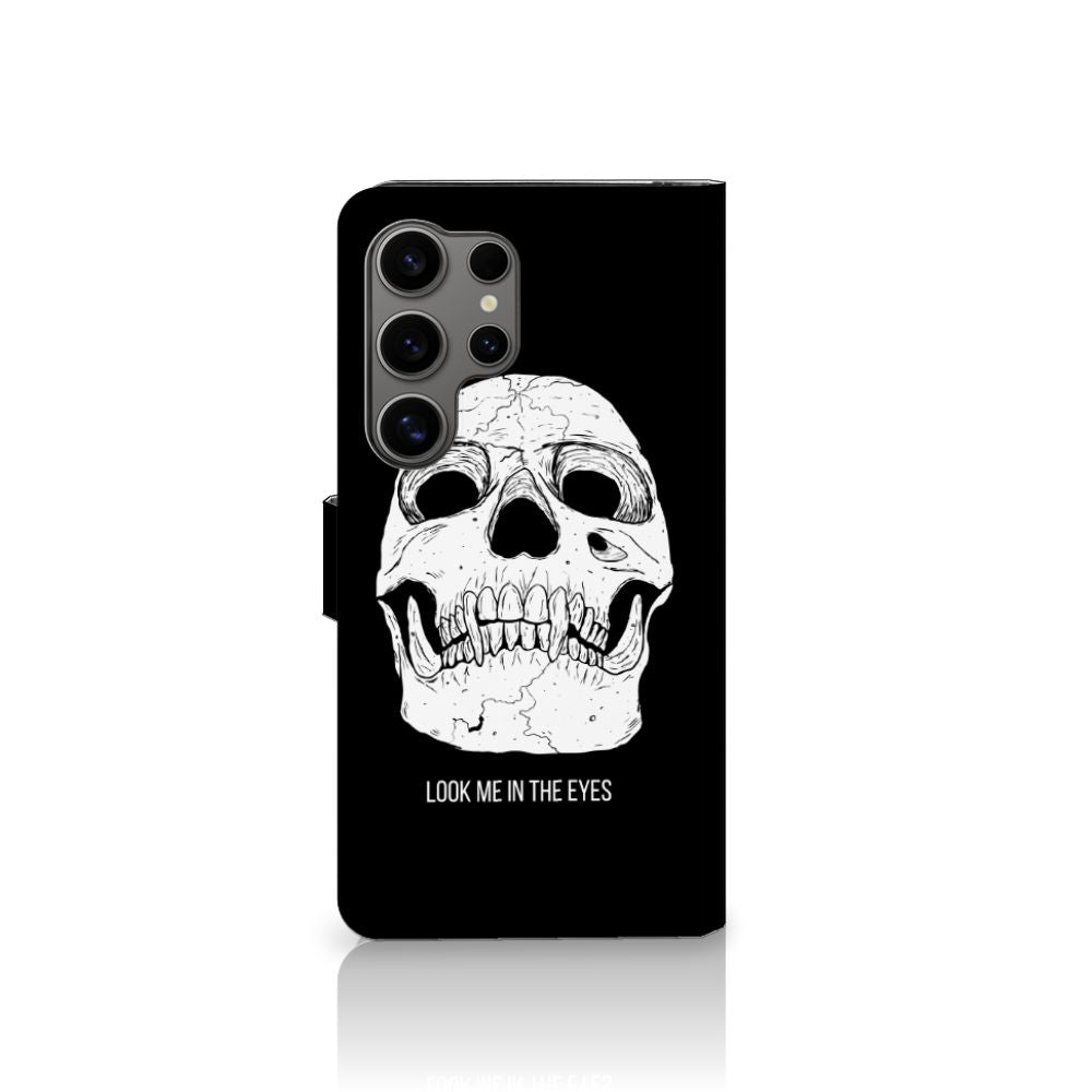 Samsung Galaxy S25 Ultra Telefoonhoesje met Naam Skull Eyes voorkant