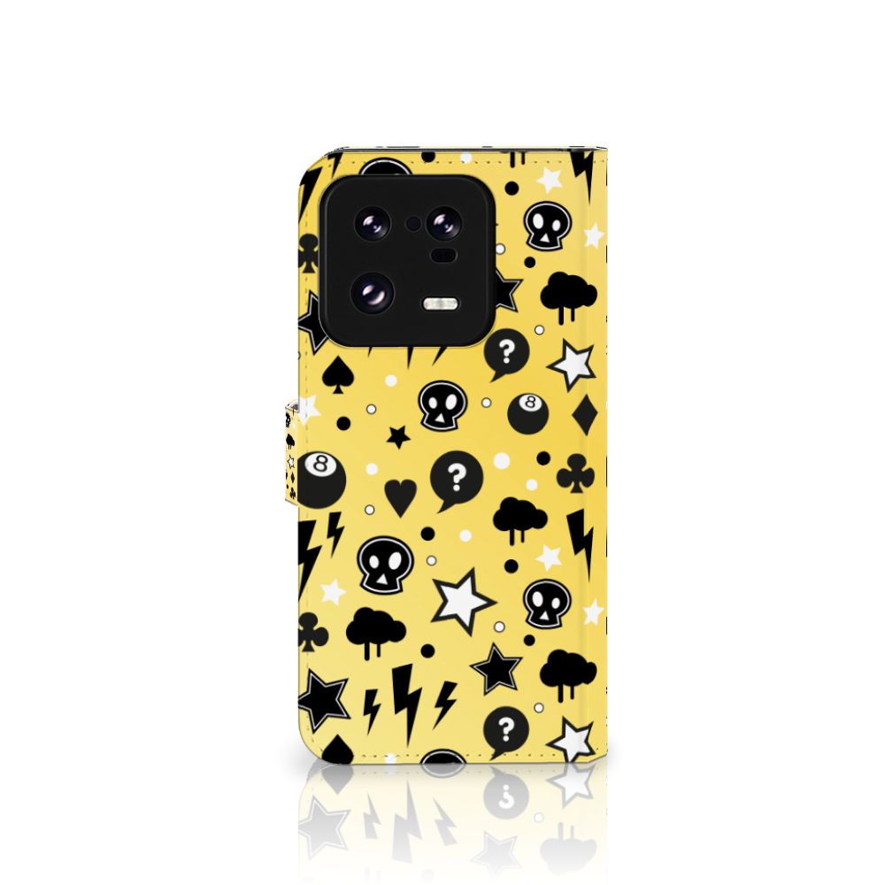 Xiaomi 13 Pro Telefoonhoesje met Naam Punk Geel aanzicht