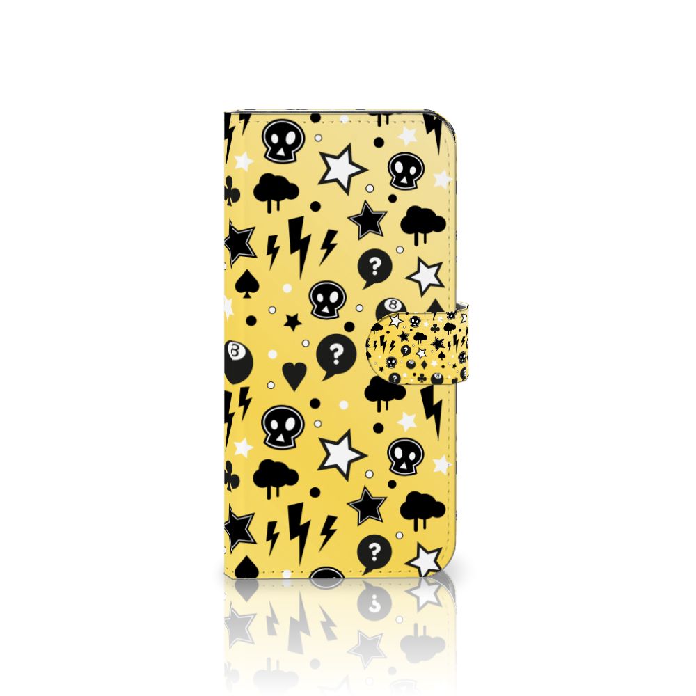 Xiaomi Redmi Note 12 Pro Plus Telefoonhoesje met Naam Punk Geel aanzicht