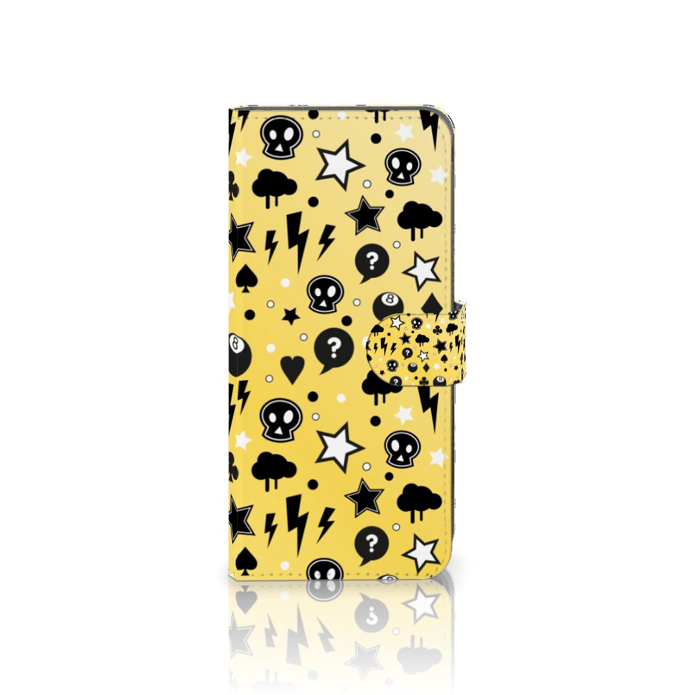 Telefoonhoesje met Naam Xiaomi Redmi Note 12S Punk Geel met funky design, perfect voor cadeau! 🖤