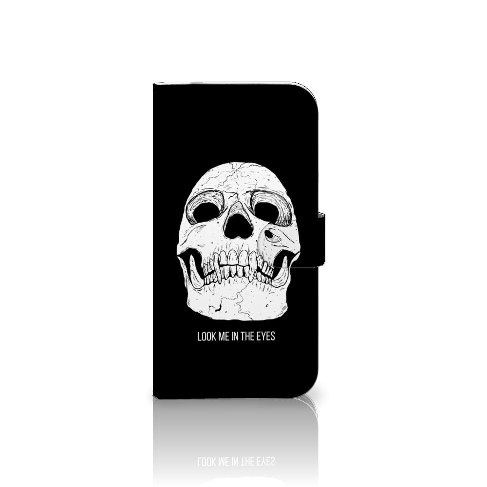 B2C Telecom iPhone 16 Pro Max Telefoonhoesje met Naam Skull Eyes vooraanzicht