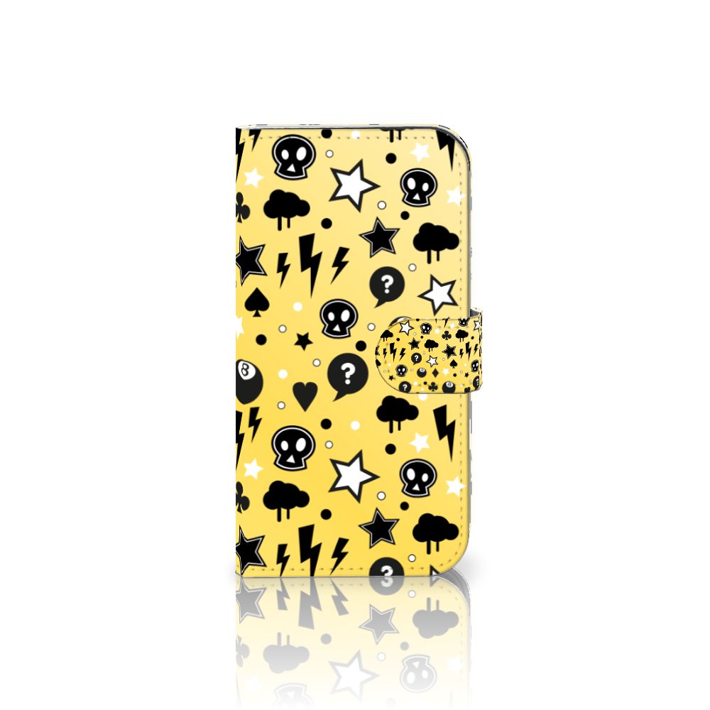B2C Telecom iPhone 16 Telefoonhoesje met Naam Punk Geel voorkant