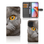 Telefoonhoesje met Pasjes Motorola Edge 40 Pro Britse Korthaar met indrukwekkende kat en pasjeshouder.