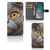 Telefoonhoesje met Pasjes Nokia C32 Britse Korthaar met close-up van een grijze kat met gouden ogen.