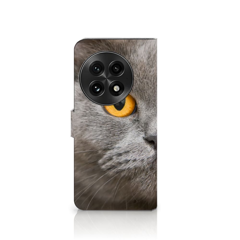 Telefoonhoesje met Pasjes OnePlus 13 Britse Korthaar kattenontwerp aanzicht