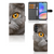 Telefoonhoesje met Pasjes Samsung Galaxy A05s Britse Korthaar, met indrukwekkende afbeelding van een Britse korthaar kat.