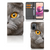 Telefoonhoesje met Pasjes Xiaomi Redmi Note 10S | 10 4G | Poco M5s Britse Korthaar met close-up afbeelding van kattenoog.