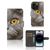 Telefoonhoesje met Pasjes iPhone 15 Pro Britse Korthaar met indrukwekkend kattenontwerp