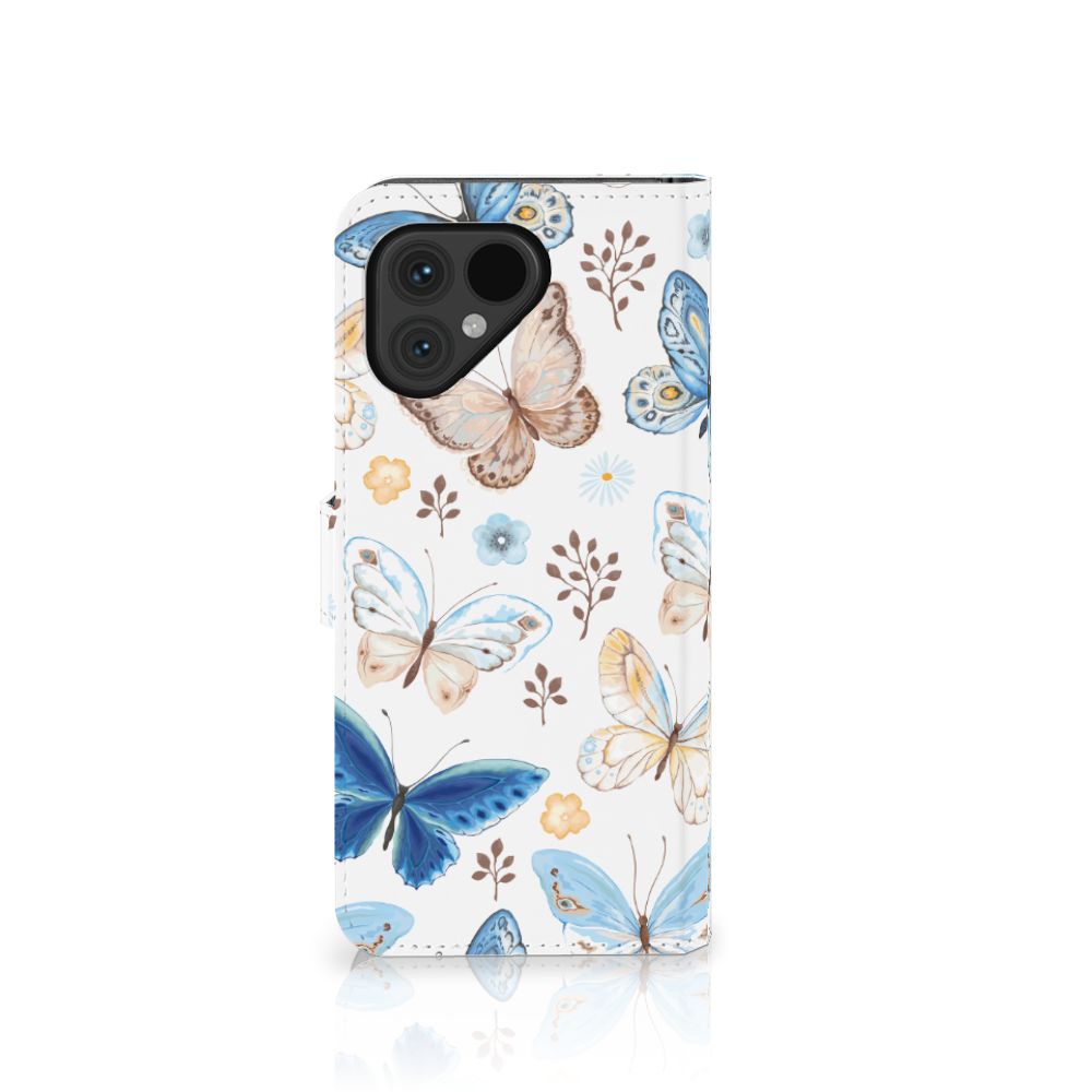 Fairphone 5 Telefoonhoesje met Pasjes Vlinder voorkant