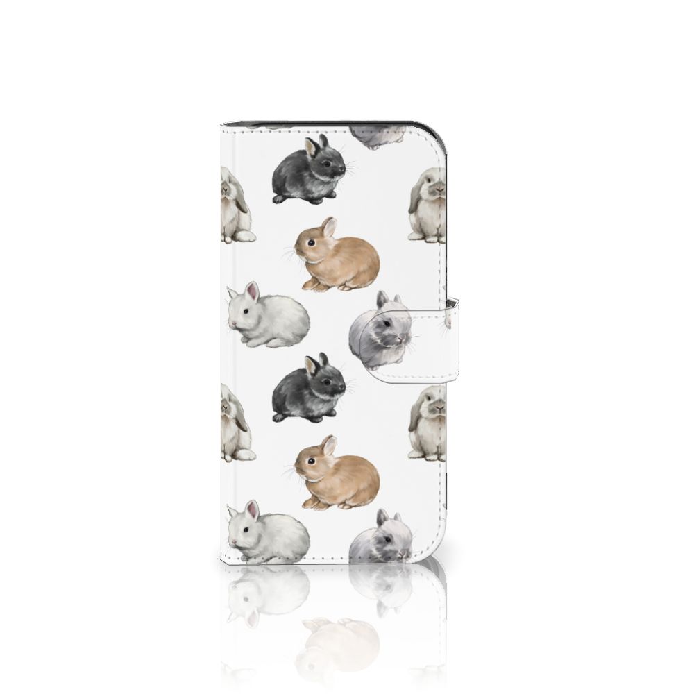 Telefoonhoesje met Pasjes voor Google Pixel 8 Konijntjes met schattige konijnenpatroon 🐇.