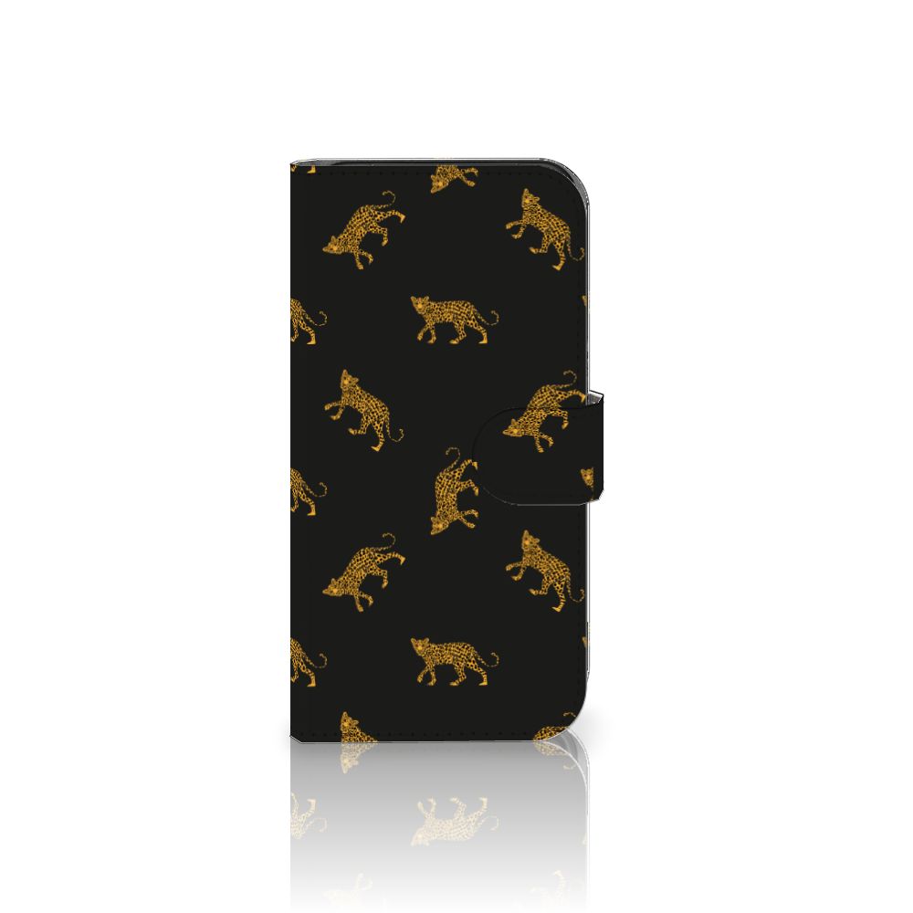 Google Pixel 8 Telefoonhoesje met Pasjes Leopards voorzijde