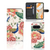 Telefoonhoesje met Pasjes voor Google Pixel 9 | 9 Pro Pink Peacock voorkant en binnenkant
