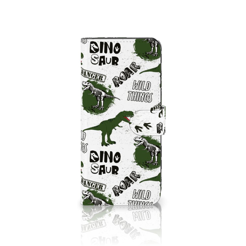 Motorola Edge 40 Telefoonhoesje met Pasjes Dinosaurus design voorkant