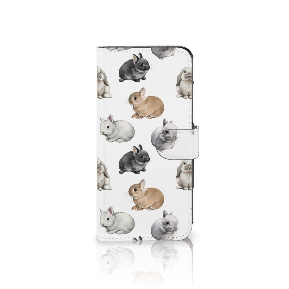 Motorola Moto G85 Telefoonhoesje met Pasjes Konijntjes voorkant