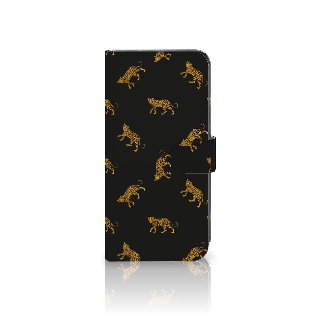 Motorola Moto G85 Telefoonhoesje met Pasjes Leopards voorkant