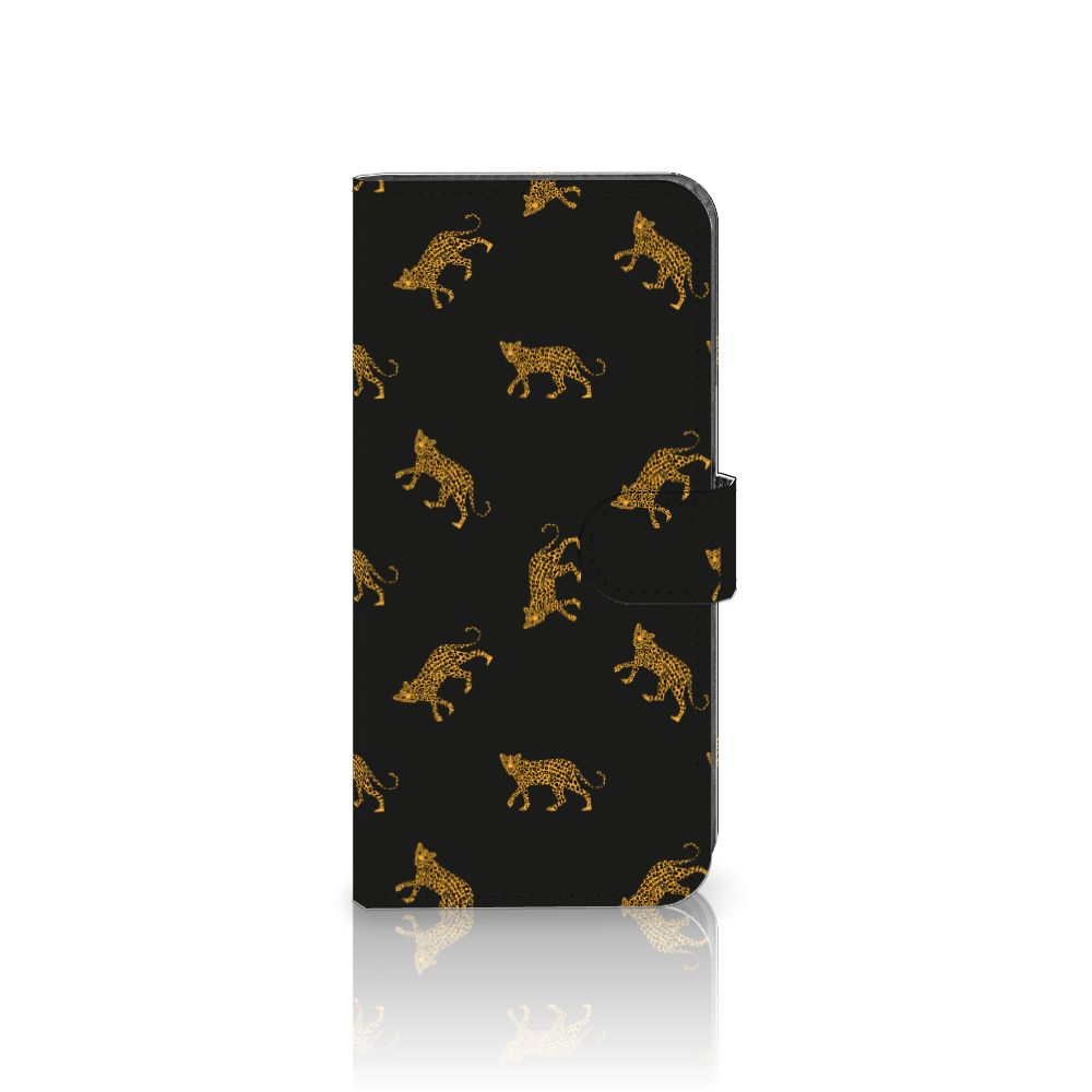 Telefoonhoesje met Pasjes voor Nokia C12 Leopards met stoer luipaarddesign 🐆 voor optimale bescherming en gebruiksgemak.