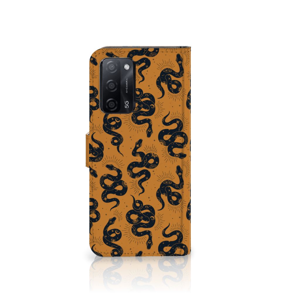 Telefoonhoesje met Pasjes voor OPPO A16/A16s/A54s Snakes