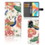 Telefoonhoesje met Pasjes voor OPPO A58 4G Pink Peacock design pauw bloemen aanzicht