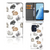 Telefoonhoesje met Pasjes voor OPPO Find X5 Lite | Reno 7 5G Konijntjes, schattige konijnenprints voor gebruiksgemak 🎁