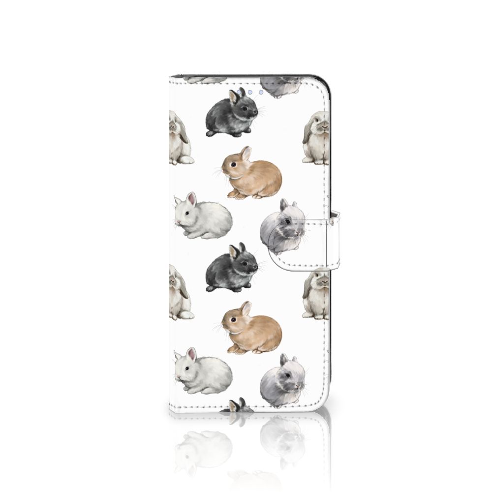 Telefoonhoesje met Pasjes voor OPPO Reno 8 Lite | OnePlus Nord N20 Konijntjes