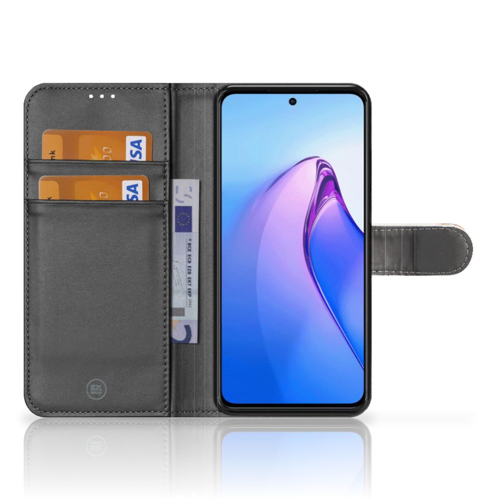 Telefoonhoesje met Pasjes voor OPPO Reno8 Pro Paard