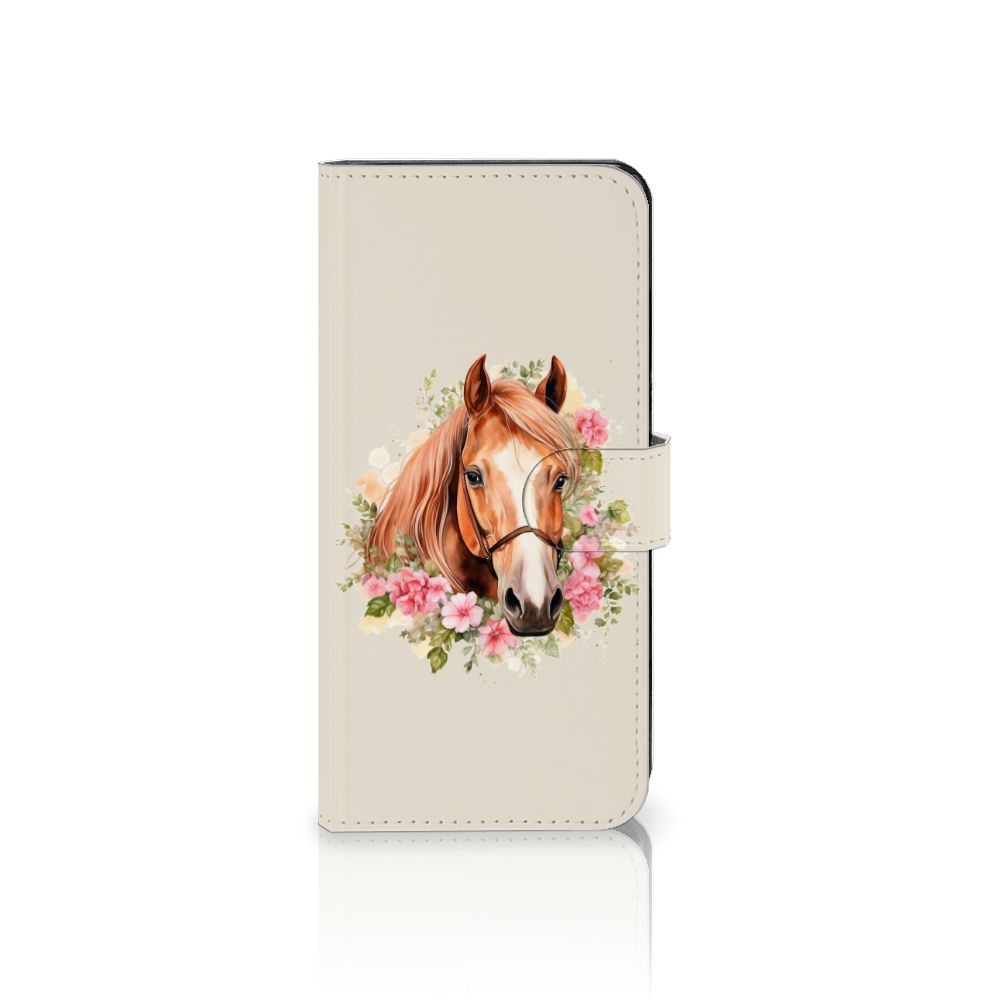 OPPO Reno8 T 5G Telefoonhoesje met Pasjes Paard voorkant