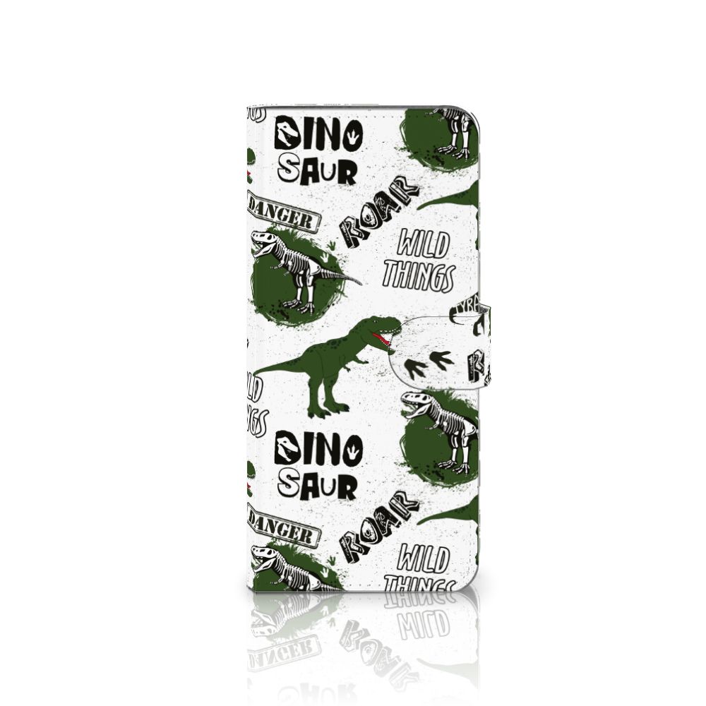 OnePlus 13 Telefoonhoesje met Pasjes Dinosaurus front