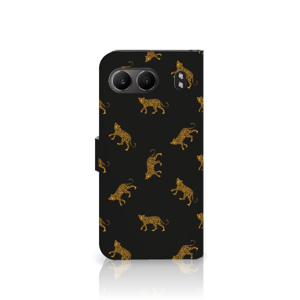 OnePlus Nord 4 Telefoonhoesje met Pasjes Leopards zij aanzicht