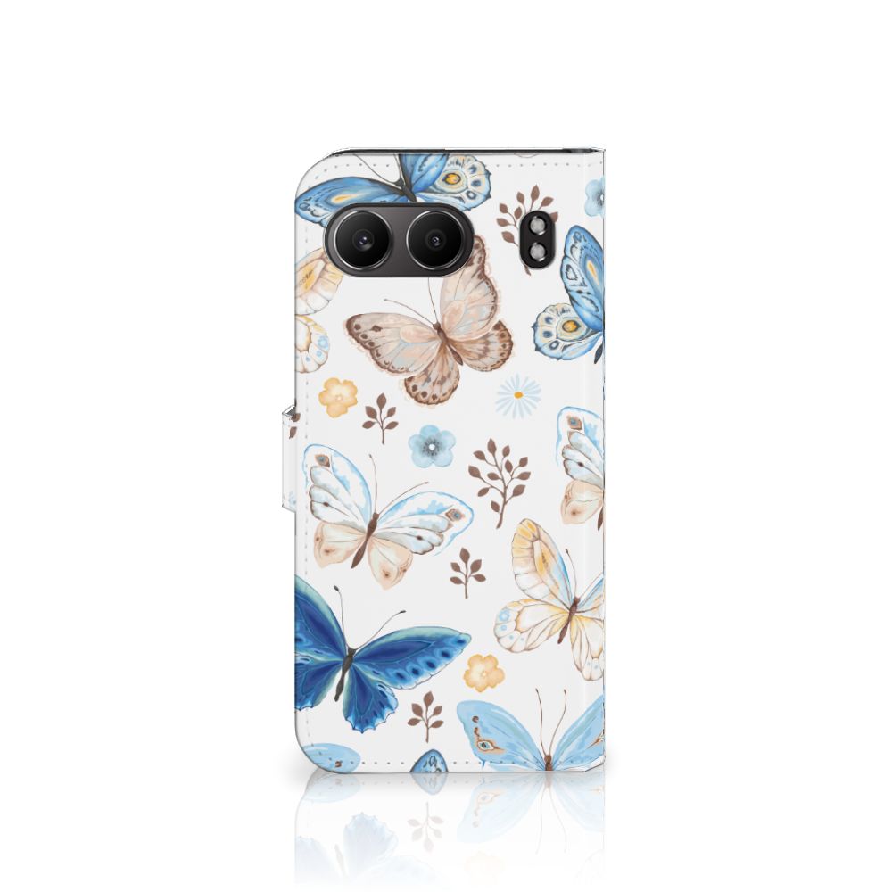 OnePlus Nord 4 Telefoonhoesje met Pasjes Vlinder aanzicht