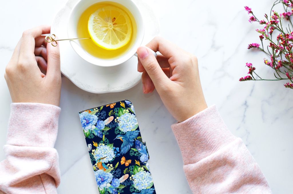 OnePlus Nord CE 2 Lite Telefoonhoesje met Pasjes IJsvogel design bovenaanzicht