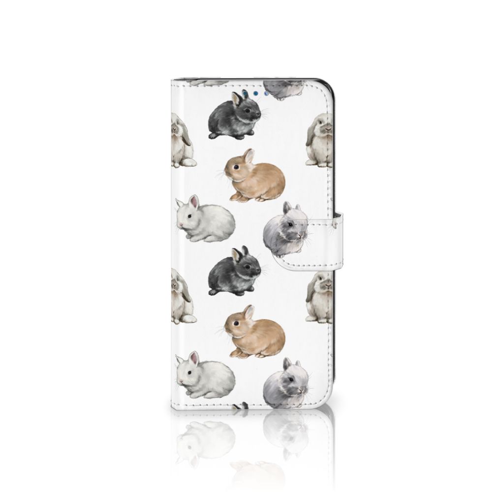 OnePlus Nord N10 Telefoonhoesje met Pasjes Konijntjes design voorkant