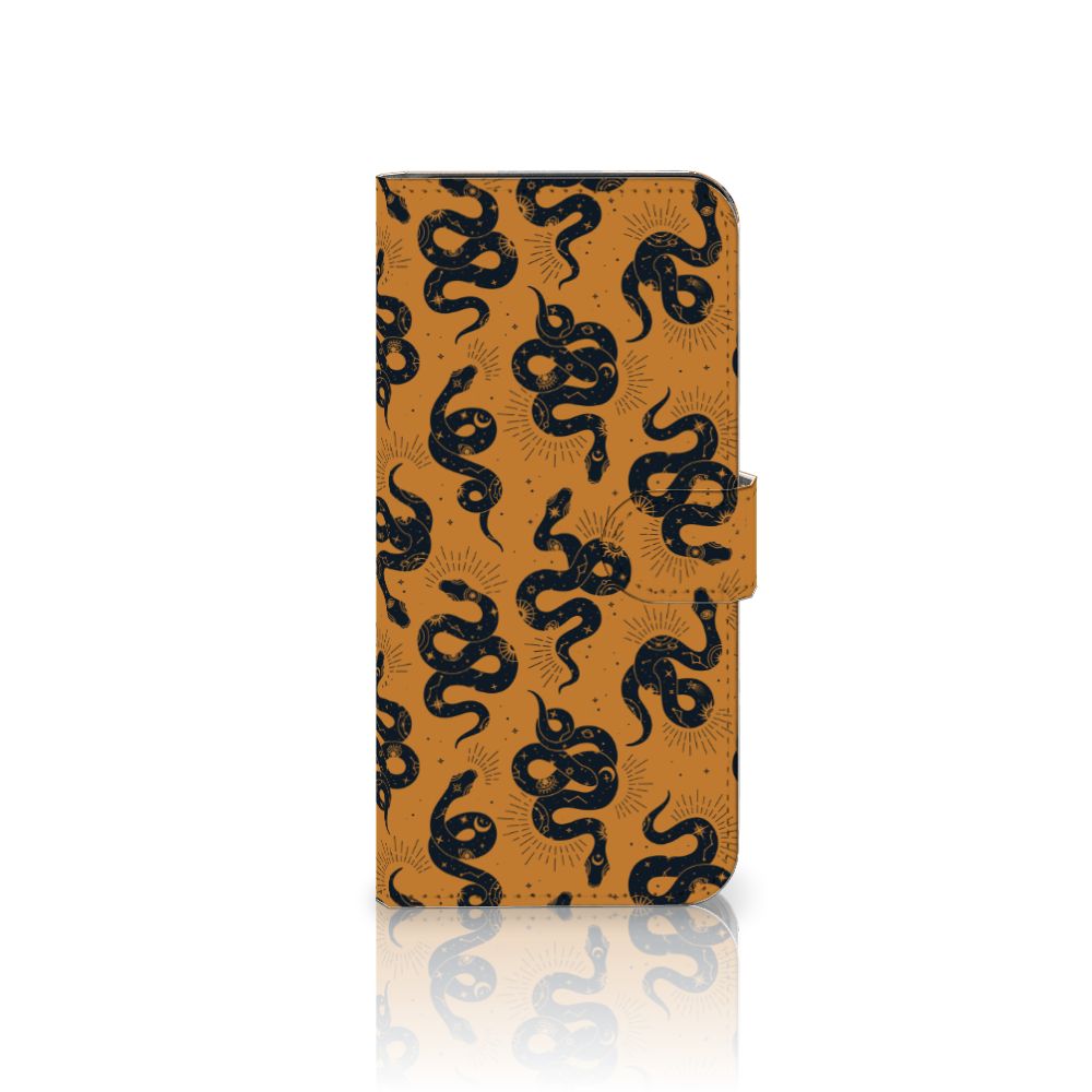 Samsung Galaxy A04e Telefoonhoesje met Pasjes Snakes voorkant