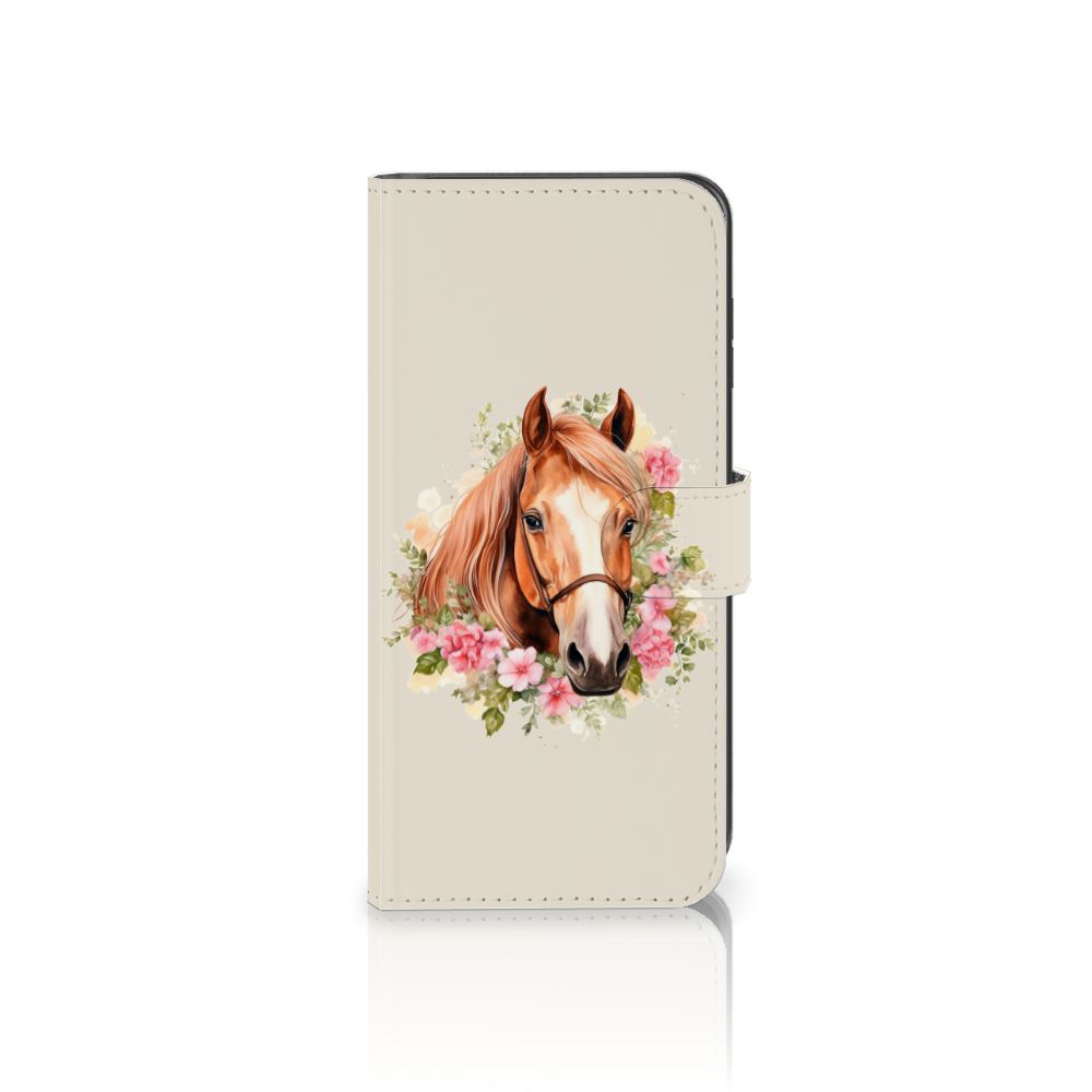 Samsung Galaxy A05s Telefoonhoesje met Pasjes Paard voorkant