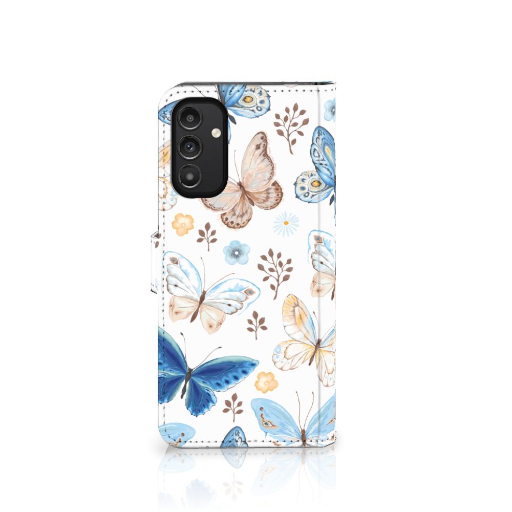 Telefoonhoesje met Pasjes voor Samsung Galaxy A14 4G Vlinder met kleurrijke vlinderprint
